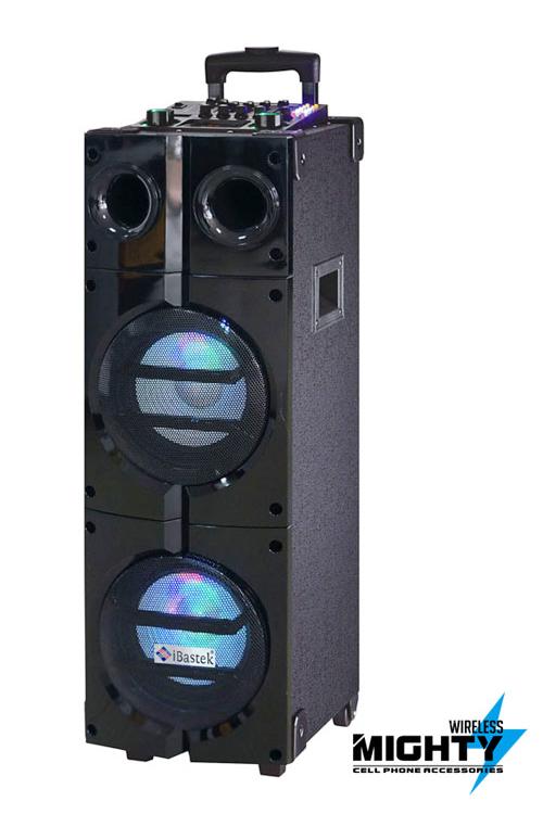 iBastek Wholesale Bluetooth Speaker Large 8INCH X 2 PA-0816-PALT
