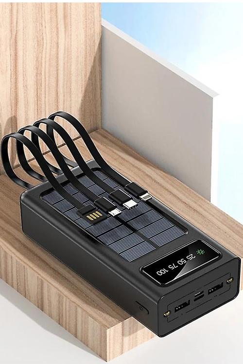 20,000 Mah Solar Power Bank 4in1 Cables YM308