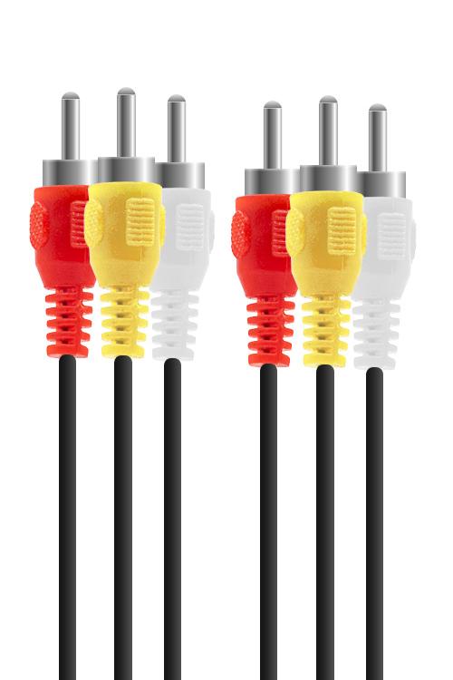 3 RCA To 3 RCA Cable MW634