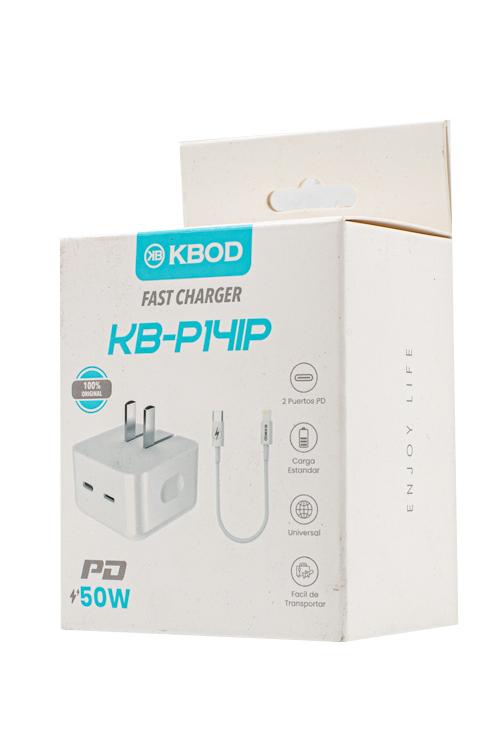 50W Dual PD Wall Charger with PD Cable