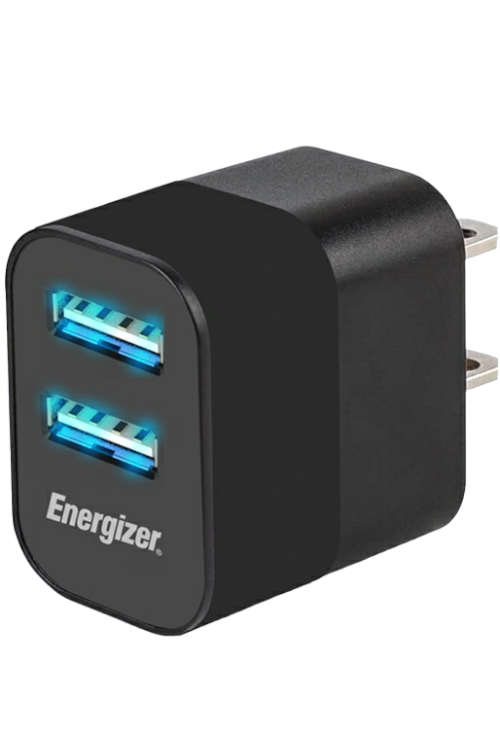 Energizer Dual USB Port Wall Charger ENGUSBW3BK
