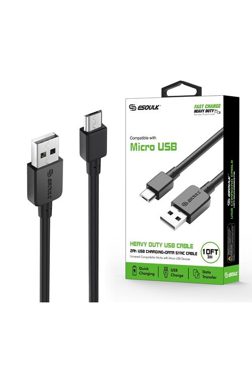 Esoulk 10FT 2A Micro USB Cable EC38P-MU
