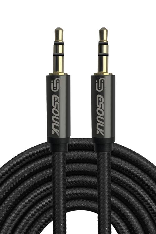 Esoulk 10FT Auxiliary Cable Black EC31AXBK