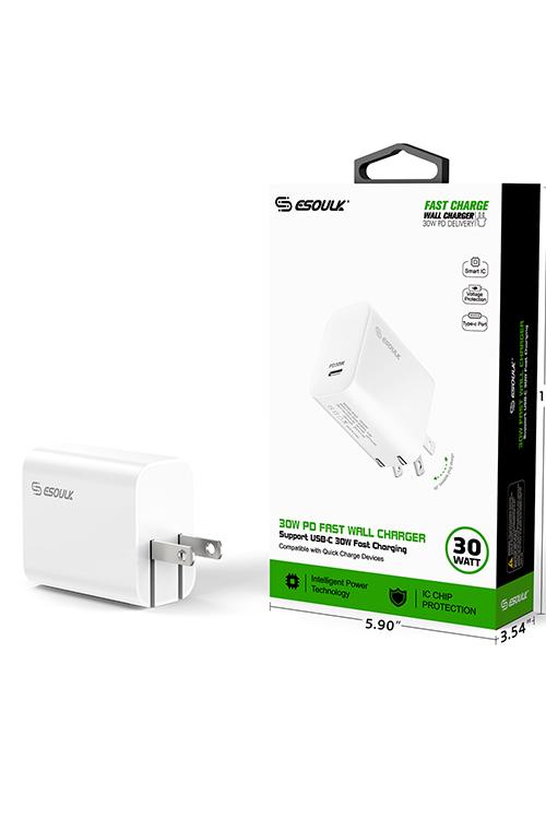Esoulk 30W PD Wall Charger White EA22WH