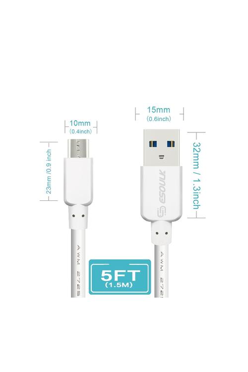 Esoulk 5FT Micro USB-EC30P-MU