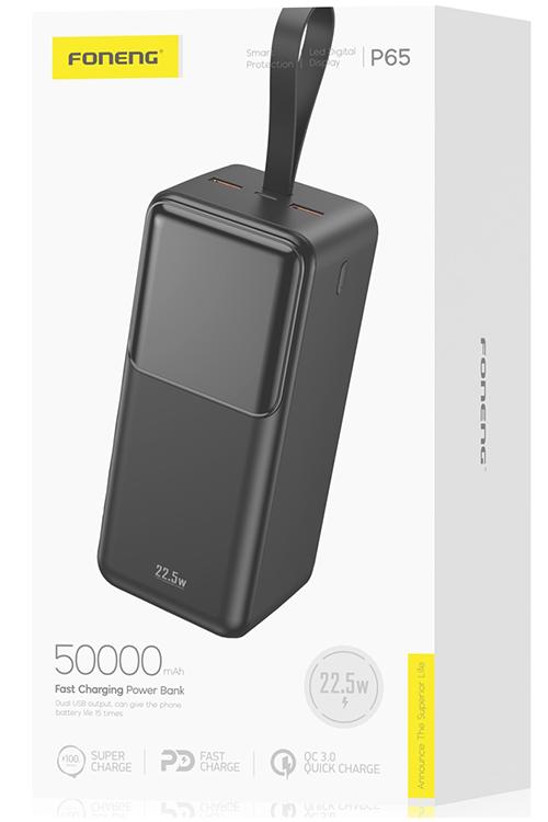 Foneng Fast Charge Power Bank 50000mAh With PD Function P65