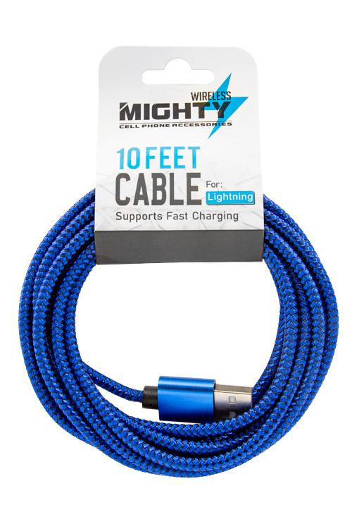 Lightning 10FT Super Cable Wholesale Dark Blue IP10FT