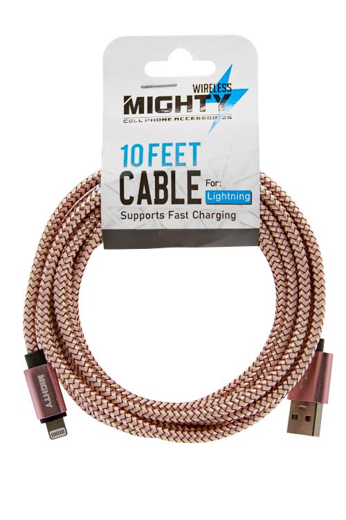 Lightning 10FT Super Cable Wholesale Light Pink IP10FT