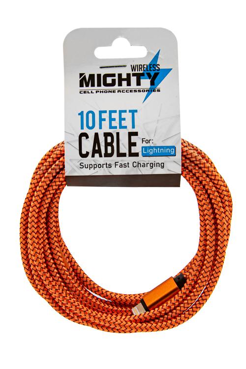 Lightning 10FT Super Cable Wholesale Orange IP10FT