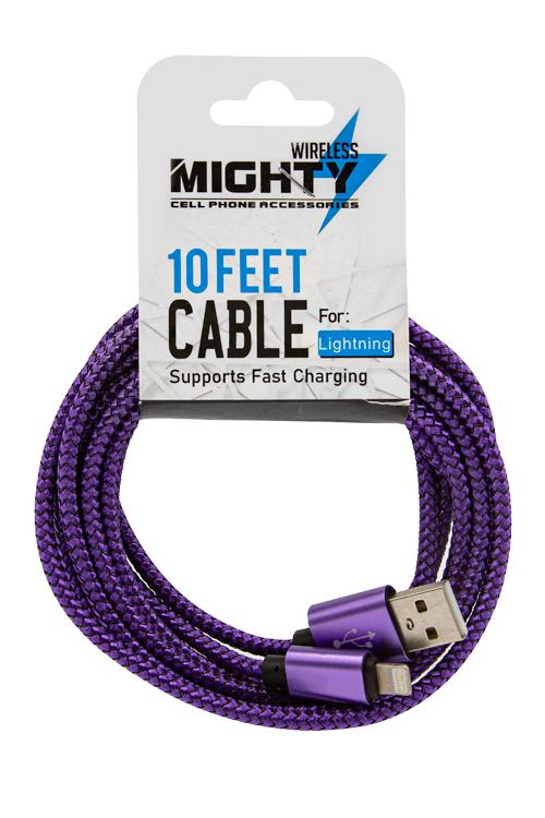 Lightning 10FT Super Cable Wholesale Purple IP10FT