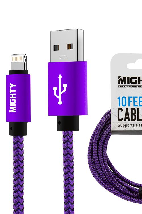 Lightning 10FT Super Cable Wholesale Purple IP10FT