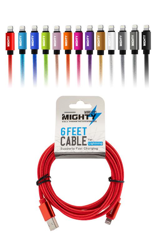 Lightning 6ft Solid Cable Wholesale IPH6FTSOLID