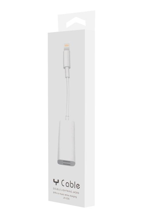 Lightning Cable To Dual Female Lightning Cable JH006