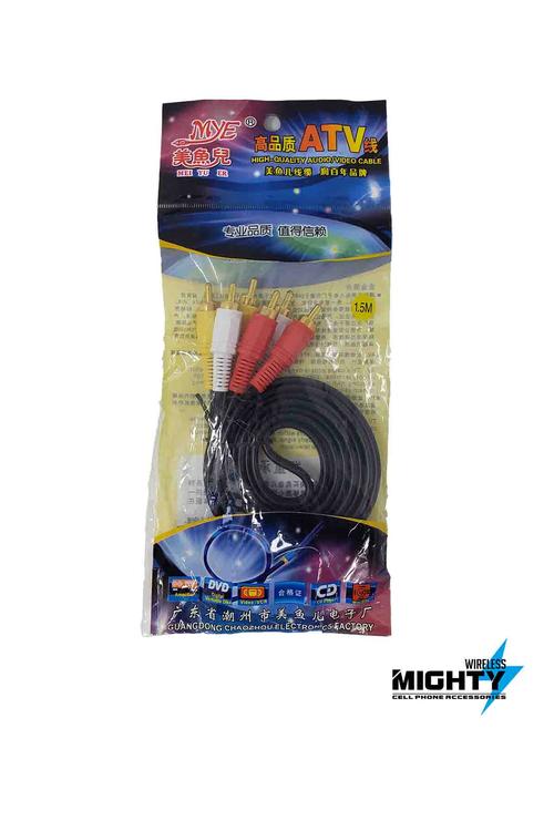 Triple RCA to Triple RCA cable 5FT MW171
