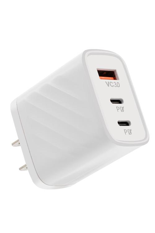 Wall Charger With 2 PD and 1 USB Ports MW668