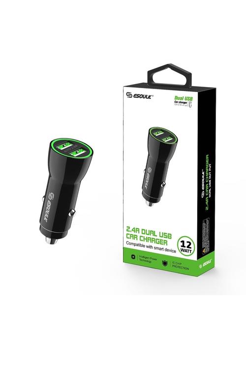 Esoulk 12W Dual USB Car Adapter-EA09P