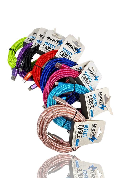 Solid Fabric Type-C Cable Wholesale-TC10FT