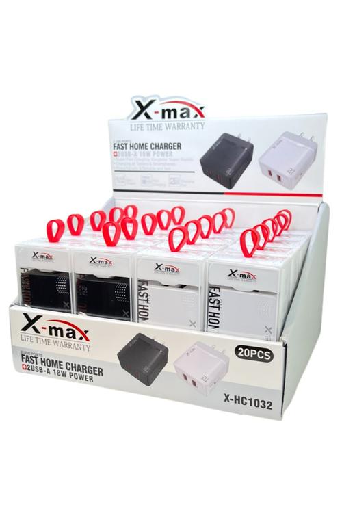 Xmax Dual Wall Charger Wholesale-X-HC1032
