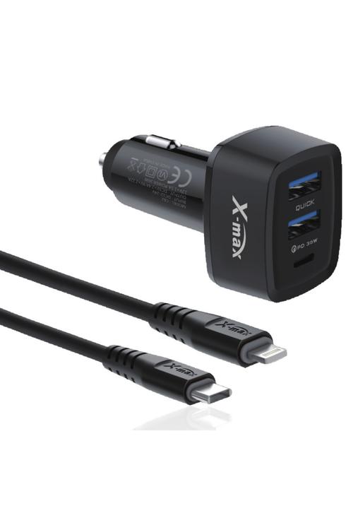 Xmax PD Car Charger and Cable Combo Wholesale-C62PD